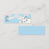 細いユニコーン- スキニー名刺 (正面/裏面)
