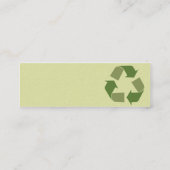 細いリサイクル- スキニー名刺 (裏面)
