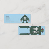 細いロボット- スキニー名刺 (正面/裏面)