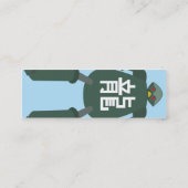 細いロボット- スキニー名刺 (裏面)