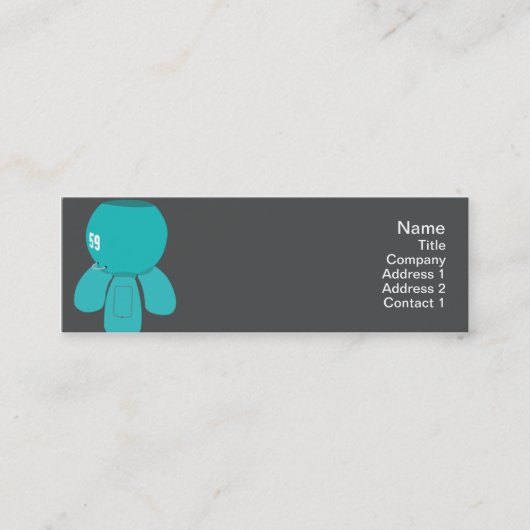 細いロボットSpyder - スキニー名刺 (正面)