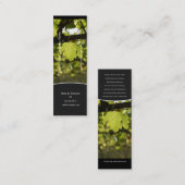 細いワイナリーのブドウ園のブドウビジネスプロフィール スキニー名刺 (正面/裏面)
