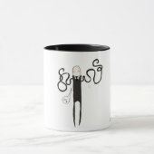 細い人しかしそう恐いないマグ マグカップ (中央)