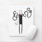 細い人しかしそう恐い マウスパッド (マウス)