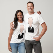 細い人のTシャツの白 Tシャツ (ユニセックス)