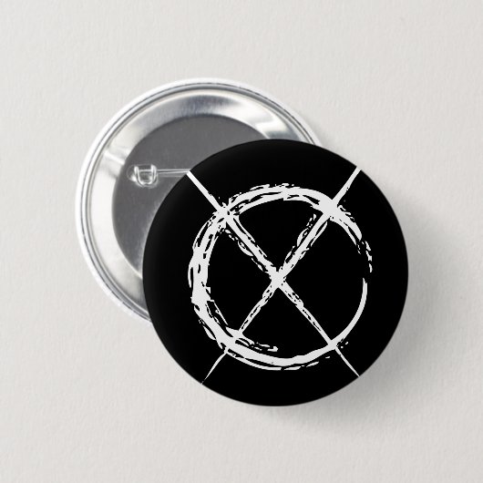 細い人 缶バッジ (正面&裏面)