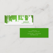 細い勾配の上部都心のHH スキニー名刺 (正面/裏面)