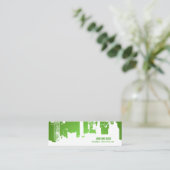 細い勾配の上部都心のHH スキニー名刺 (スタンド正面)