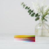 細い名刺を着色します スキニー名刺 (スタンド正面)