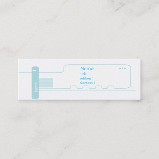 細い回路- スキニー名刺 (正面)