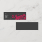 細い壊れたテープ- スキニー名刺 (正面/裏面)