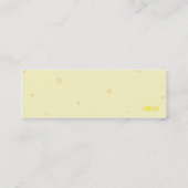 細い天秤座- スキニー名刺 (裏面)