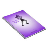 細い女の子のランナーのノート ノートブック (右側)