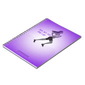 細い女の子のランナーのノート ノートブック (左側)