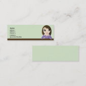 細い女の子- スキニー名刺 (正面/裏面)