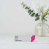 細い女性の印- スキニー名刺 (スタンド正面)