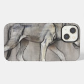 細い子犬 iPhoneケース (裏面横)