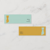 細い子猫- スキニー名刺 (正面/裏面)