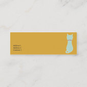 細い子猫- スキニー名刺 (裏面)