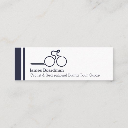 細い専門周期ガイドの名刺 スキニー名刺 (正面)