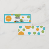 細い小型モダンはプロフィール/テレホンカードに点を打ちます コーリングカード (正面/裏面)