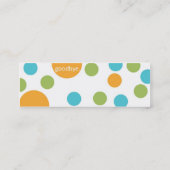 細い小型モダンはプロフィール/テレホンカードに点を打ちます コーリングカード (裏面)