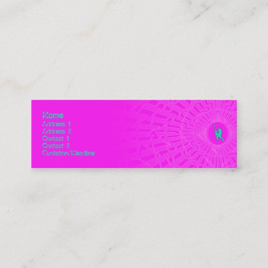 細い少しギターの人- スキニー名刺 (正面)