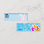 細い平和ギターの歌手- スキニー名刺 (正面/裏面)