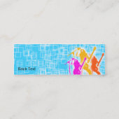 細い平和ギターの歌手- スキニー名刺 (裏面)