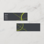 細い幾何学- スキニー名刺 (正面/裏面)