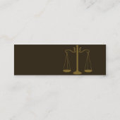 細い弁護士- スキニー名刺 (裏面)