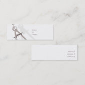 細い数学- スキニー名刺 (正面/裏面)