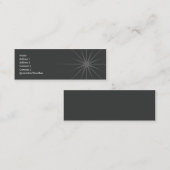 細い星- スキニー名刺 (正面/裏面)