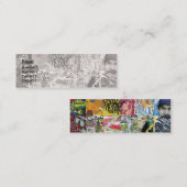 細い格子- スキニー名刺 (正面/裏面)