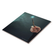 細い棒との魔法を作っているファンタジーの魔法使い タイル (側面)