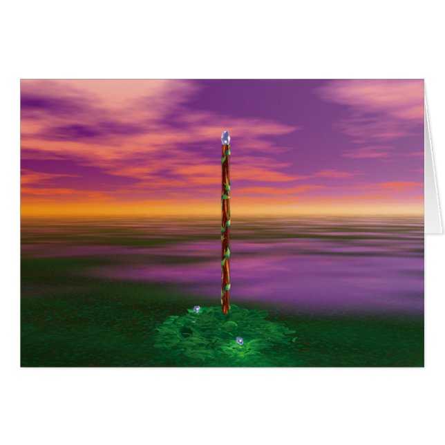 細い棒のエース (正面横)