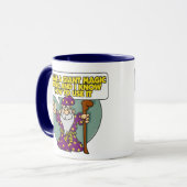 細い棒のマグを持つ魔法使い マグカップ (正面左)