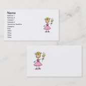 細い棒を持つプリンセス 名刺 (正面/裏面)