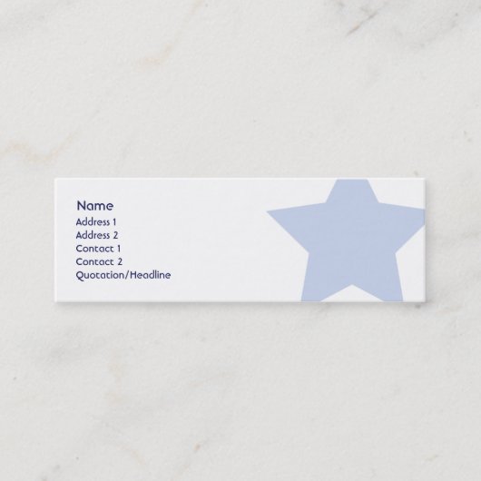 細い民主党員- スキニー名刺 (正面)