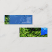 細い水および草- スキニー名刺 (正面/裏面)