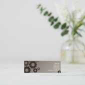 細い灰色のコグ- スキニー名刺 (スタンド正面)