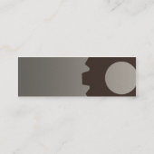 細い灰色のコグ- スキニー名刺 (裏面)
