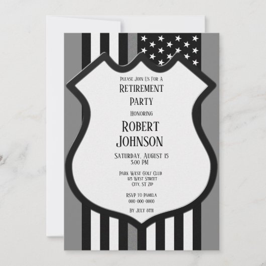 細い灰色の線の除去 招待状 (正面)