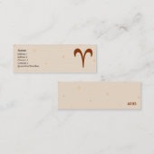 細い牡羊座- スキニー名刺 (正面/裏面)