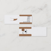 細い犬- スキニー名刺 (正面/裏面)