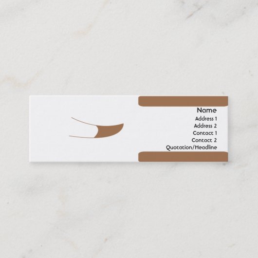 細い犬- スキニー名刺 (正面)