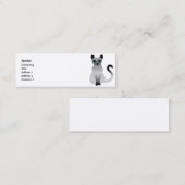 細い猫- スキニー名刺 (正面/裏面)