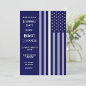 細い白い線の引退 招待状 (スタンド正面)