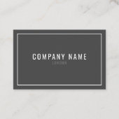 細い白い縁どプロフェッショナル 名刺 (正面)