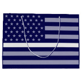 細い白線フラグ ラージペーパーバッグ (裏面)